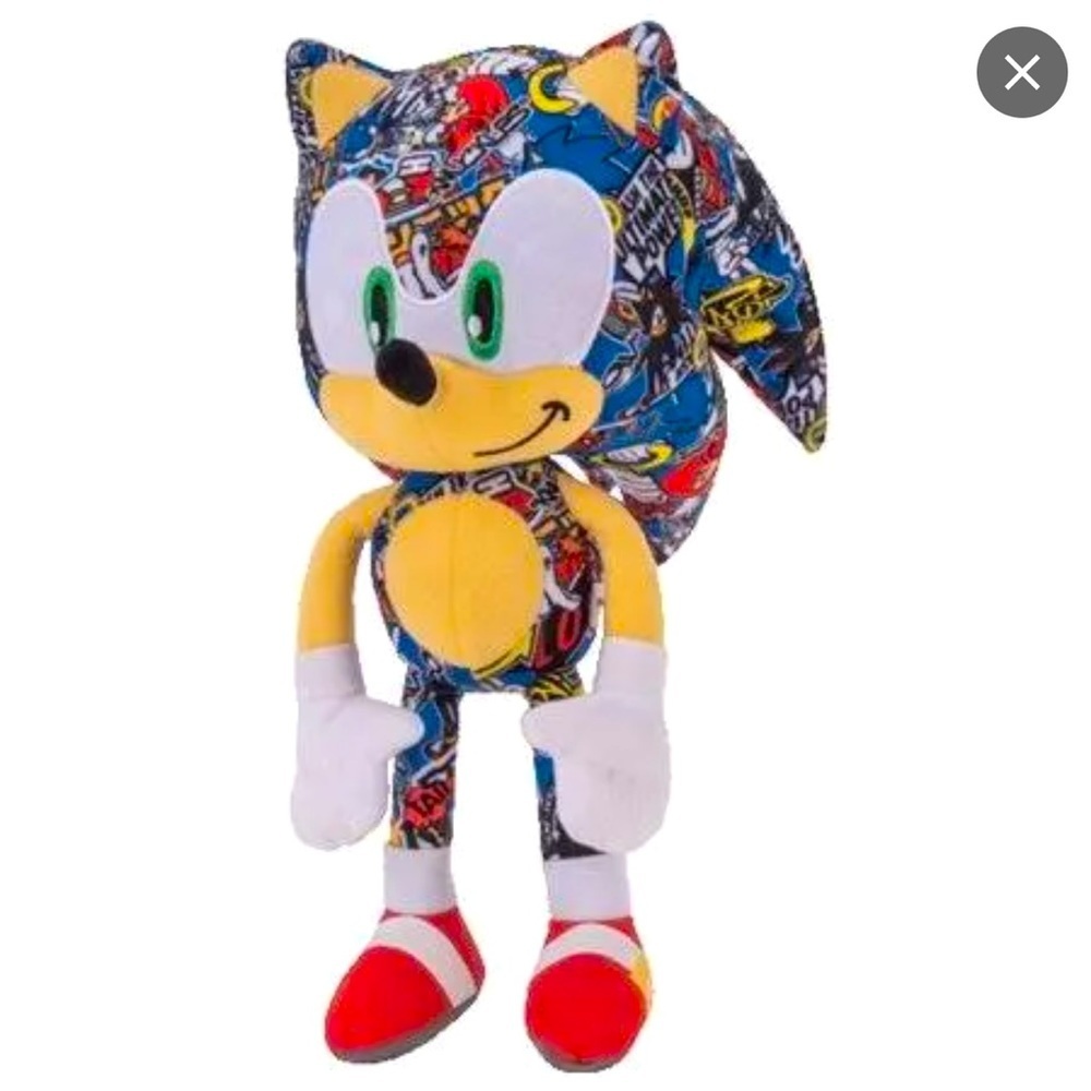 SONIC THE HEDGEHOG sticker bomb large plush